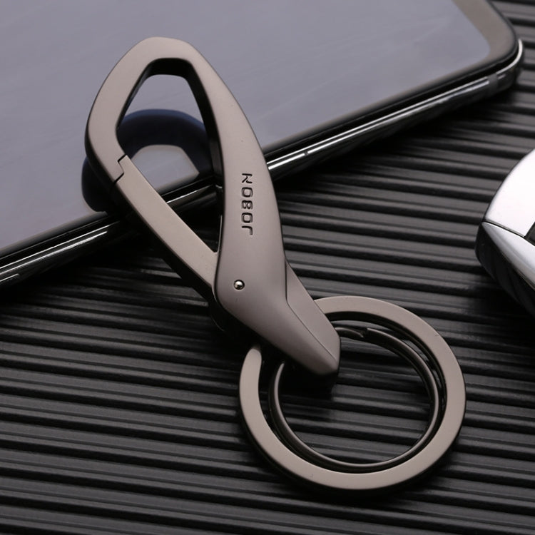 JOBON ZB-197 Car Waist Hanging Keychain Double Ring Metal Keychain, ZB-197