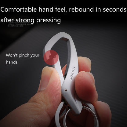 JOBON ZB-197 Car Waist Hanging Keychain Double Ring Metal Keychain, ZB-197