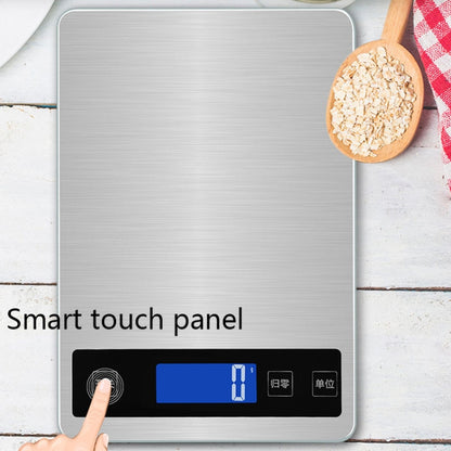 A10-1 Portable USB Kitchen Scale Household Food Baking Tea Quasi-Gram Weight Bench Scale, 5kg / 1g(White), 10kg / 1g(White), 15kg / 1g(White), 5kg / 1g(Rose Gold), 10kg / 1g(Rose Gold), 15kg / 1g(Rose Gold)