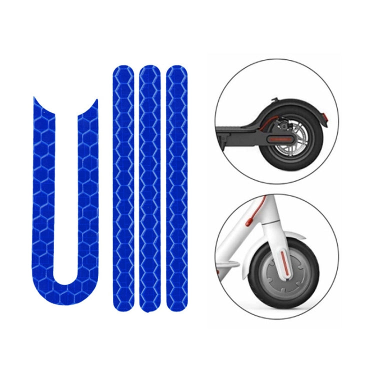Scooter Stickers Reflective Cursor Scooter Mudguard Reflective Sticker For Ninebot ES2 (Yellow)