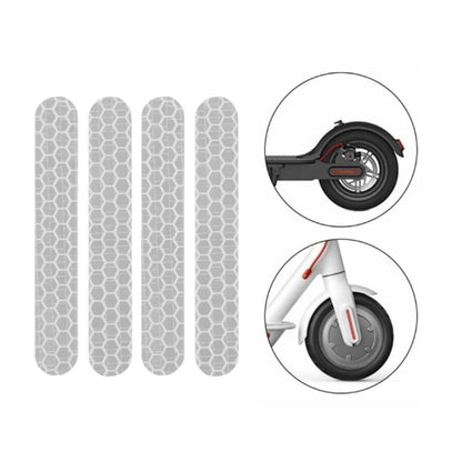 Scooter Stickers Reflective Cursor Scooter Mudguard Reflective Sticker For Ninebot ES2 (Yellow)