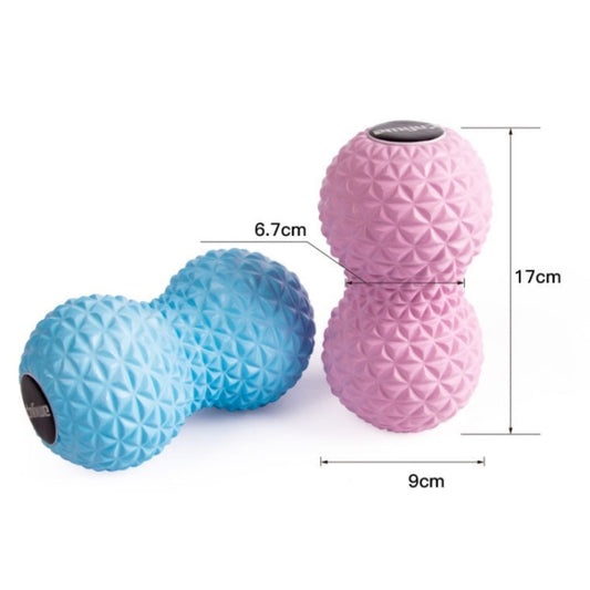 AMYUP Massage Plantar Fascia Ball Cervical Acupoint Deep Muscle Relaxation Peanut Ball, Pink, Blue