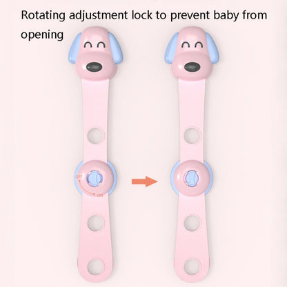 TH3601 4 In 1 Children Safety Protective Supplies Children Drawers Safety Lock, Blue, Pink