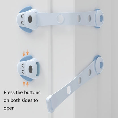 TH3601 4 In 1 Children Safety Protective Supplies Children Drawers Safety Lock, Blue, Pink