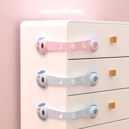 TH3601 4 In 1 Children Safety Protective Supplies Children Drawers Safety Lock, Blue, Pink