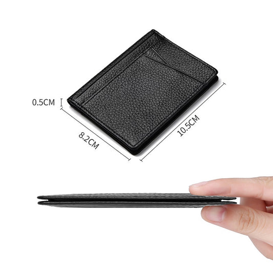 Defense RFID Bag Multi-Card ID Card Bag, Black, Dark Brown
