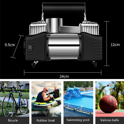 YR-106 12V Car Inflatable Pump Home Tire Portable Air Pump, YR-106