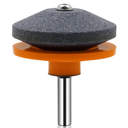 6 PCS Grinding Stone Industrial Electric Sharpener Mower Grinding Tool Wear Resistant Grinding Head, Plastic Blue, Plastic Black, Plastic Cyan, Plastic Red, Plastic Orange, Plastic Dark Blue, Metal
