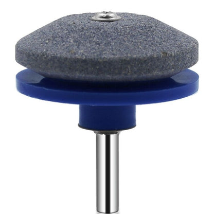 6 PCS Grinding Stone Industrial Electric Sharpener Mower Grinding Tool Wear Resistant Grinding Head, Plastic Blue, Plastic Black, Plastic Cyan, Plastic Red, Plastic Orange, Plastic Dark Blue, Metal