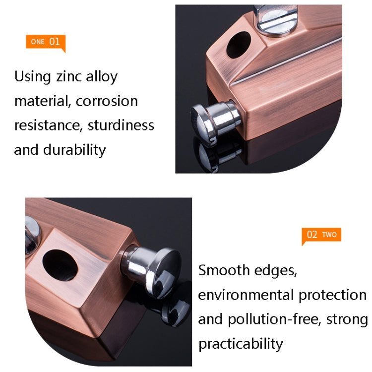 KDS-A013 Zinc Alloy Rotary Door Latch Lock Surface Mounted Spring Rotary Latch Lock, Sandy Silver, Red Ancient, Green Ancient, Black Ancient