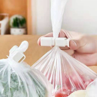 10 PCS Locking Square Clip Fruit And Vegetable Fresh-Keeping Bag Sealing Clip Convenient Press Spring Sealing Clip,Random Color Delivery, Fresh-Keeping Bag Clip