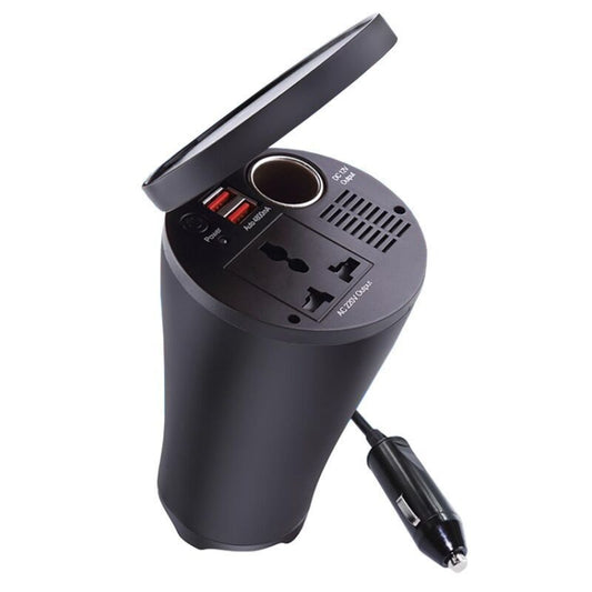 150W 12V To 220V Car Inverter Dual USB 2.1A Power Converter Booster, 150W 12V To 220V