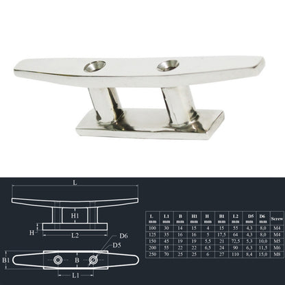 316 Stainless Steel Siamese Mooring Bollard For Marine Boat Yacht, 4 inch, 5 inch, 6 inch, 8 inch, 10 inch