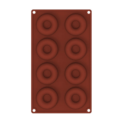 Oven Baking Tools Silicone Cake Donut Mold, 8 Even Brown, 6 Even Blue, 6 Even Purple, 6 Even Green, 6 Even Orange, 6 Even Yellow, 6 Even Red