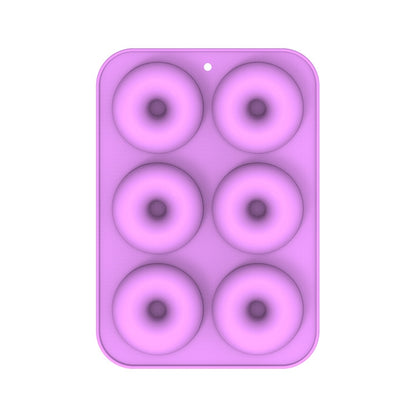 Oven Baking Tools Silicone Cake Donut Mold, 8 Even Brown, 6 Even Blue, 6 Even Purple, 6 Even Green, 6 Even Orange, 6 Even Yellow, 6 Even Red