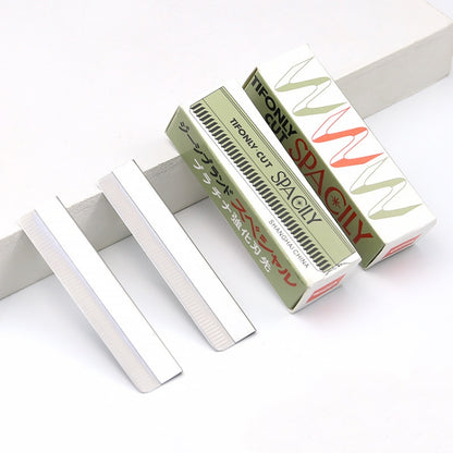 5 Box / Set Eyebrow Trimming Blade Stainless Steel Eyebrow Scraper