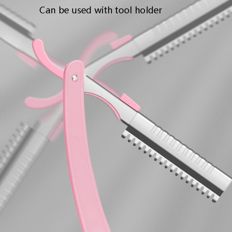 5 Box / Set Eyebrow Trimming Blade Stainless Steel Eyebrow Scraper