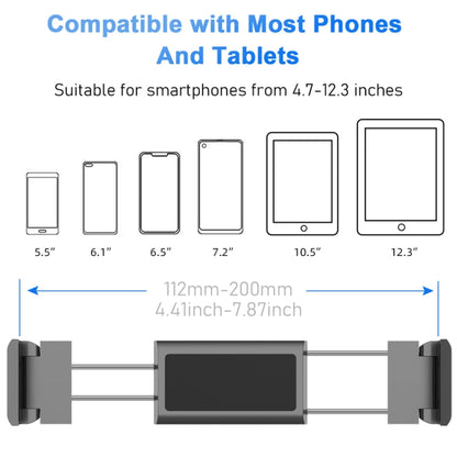 Pb-48 Car Post-Row Back Pillow Mobile Phone Holder Back Seat Flat Telescopic Bracket, Pb-48