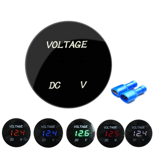 DC12-24V Automotive Battery DC Digital Display Voltage Meter Modified Measuring Instrument, DC12-24V(Blue Light), DC12-24V(Red Light), DC12-24V(Green Light), DC12-24V(White Light), DC12-24V(Orange Light)
