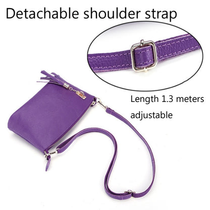 Ladies Fringed One-Shoulder Diagonal Bag Large-Capacity Casual Bag, Red, Navy Blue, Black, Brown, Deep Purple, Rose Red, Light Brown, Light Purple, Royal Blue