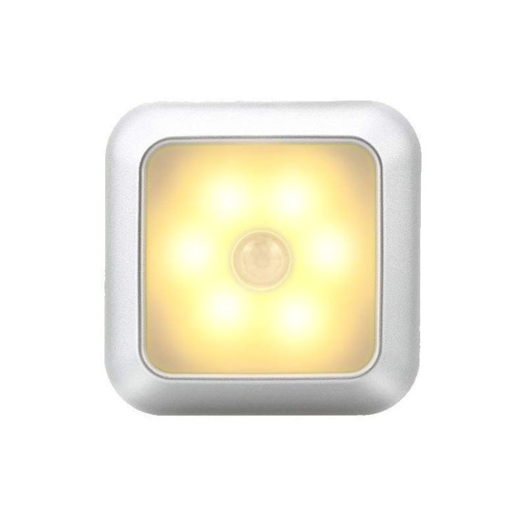1143 Human Body Sensation Night Light Smart Home Sensing Lights, Silver White Light, Silver Warm Light, White Shell White Light, White Shell Warm Light