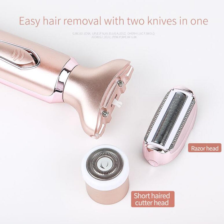 ماكينة حلاقة SONAX PRO SN-8977 للسيدات، 2 في 1، قابلة للغسل، شحن USB، جهاز إزالة الشعر، 2 في 1 (ذهبي وردي)