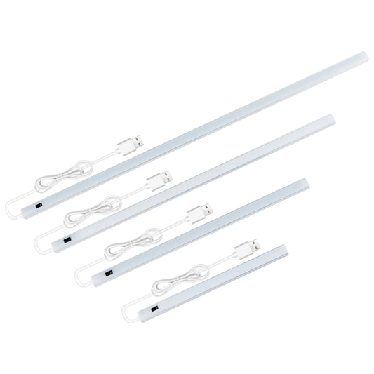 LED Induction Cabinet Lamp USB Smart Sensing Light Strip, 2 PCS 20cm, 30cm, 40cm, 50cm
