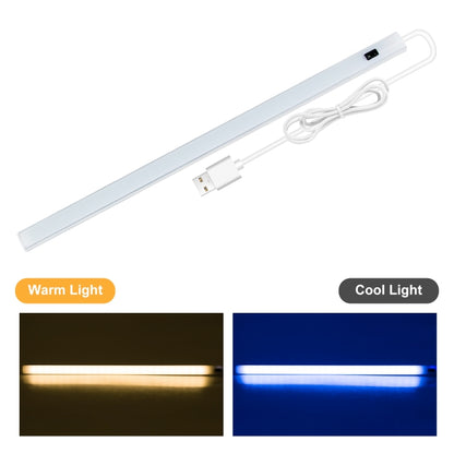 LED Induction Cabinet Lamp USB Smart Sensing Light Strip, 2 PCS 20cm, 30cm, 40cm, 50cm