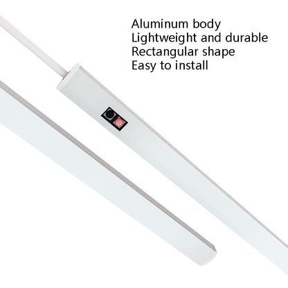 LED Induction Cabinet Lamp USB Smart Sensing Light Strip, 2 PCS 20cm, 30cm, 40cm, 50cm
