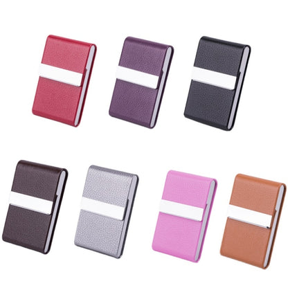 Advertising Business Card Case Business Practical Craft Gift, Red, Purple, Black, Brown, Gray, Pink, Apricot, Woven Black, Woven Coffee, Woven Blue, Woven Apricot, Woven Green