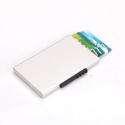RFID Anti-Theft And Anti-Magnetic Aluminum Alloy Credit Card Case, Red, Blue, Black, Golden, Silver, Gray