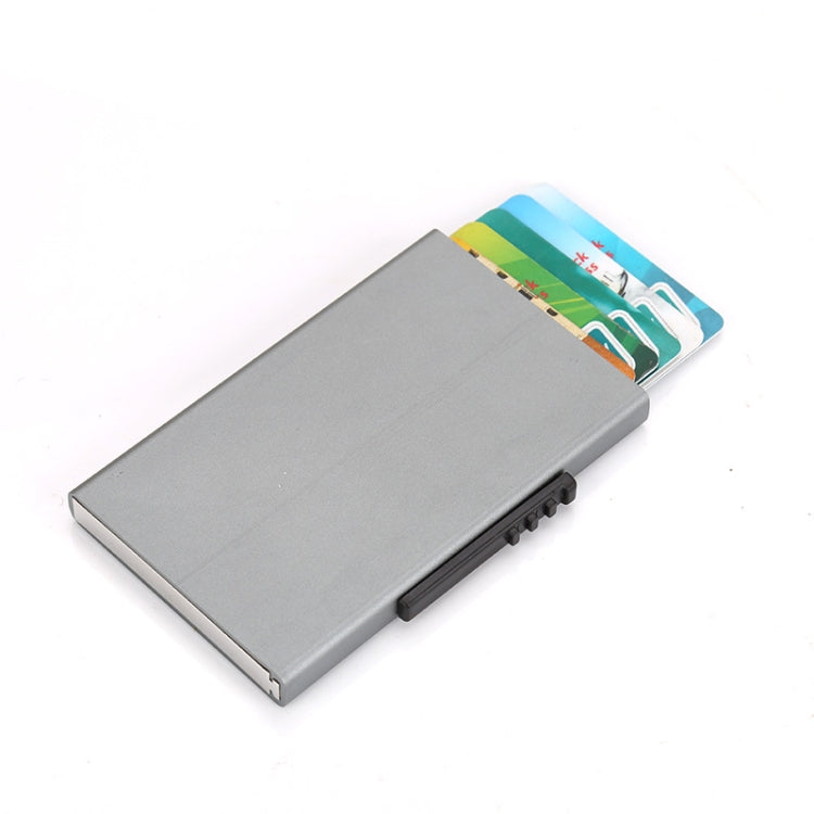 RFID Anti-Theft And Anti-Magnetic Aluminum Alloy Credit Card Case, Red, Blue, Black, Golden, Silver, Gray