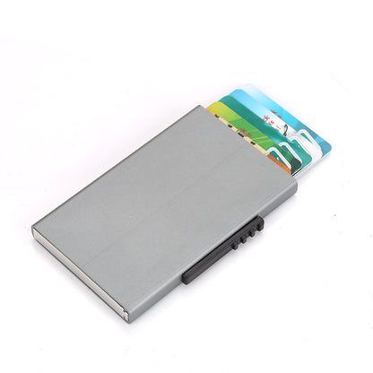 RFID Anti-Theft And Anti-Magnetic Aluminum Alloy Credit Card Case, Red, Blue, Black, Golden, Silver, Gray
