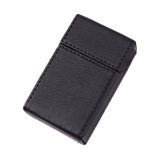 PU Leather Business Portable Cigarette Case, Black, Navy Blue, Light Blue, Gray, Brown /Apricot, Brown
