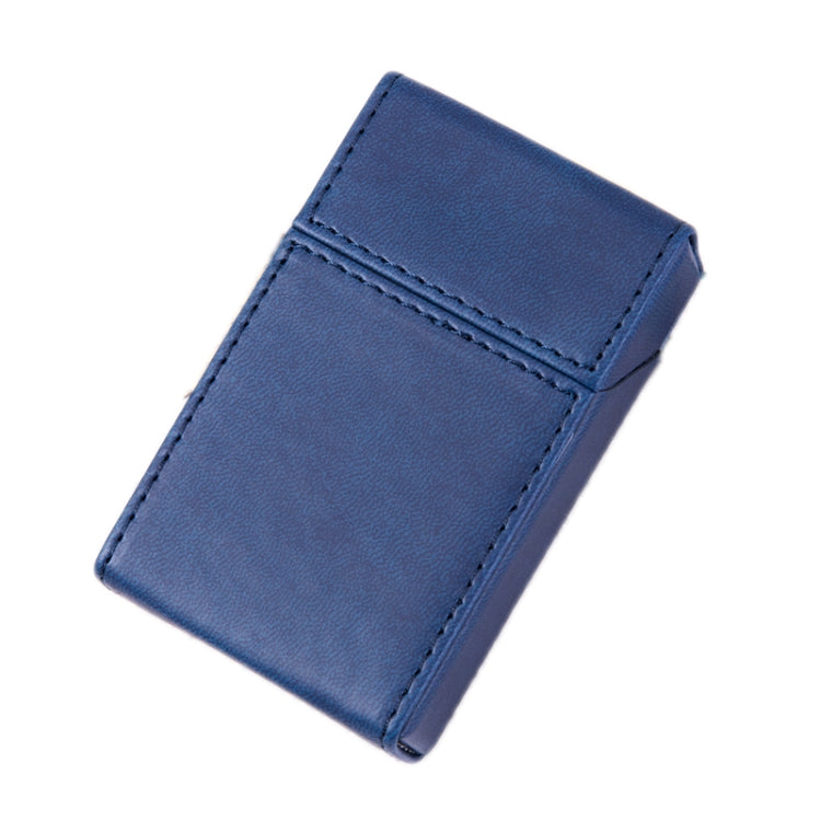 PU Leather Business Portable Cigarette Case, Black, Navy Blue, Light Blue, Gray, Brown /Apricot, Brown
