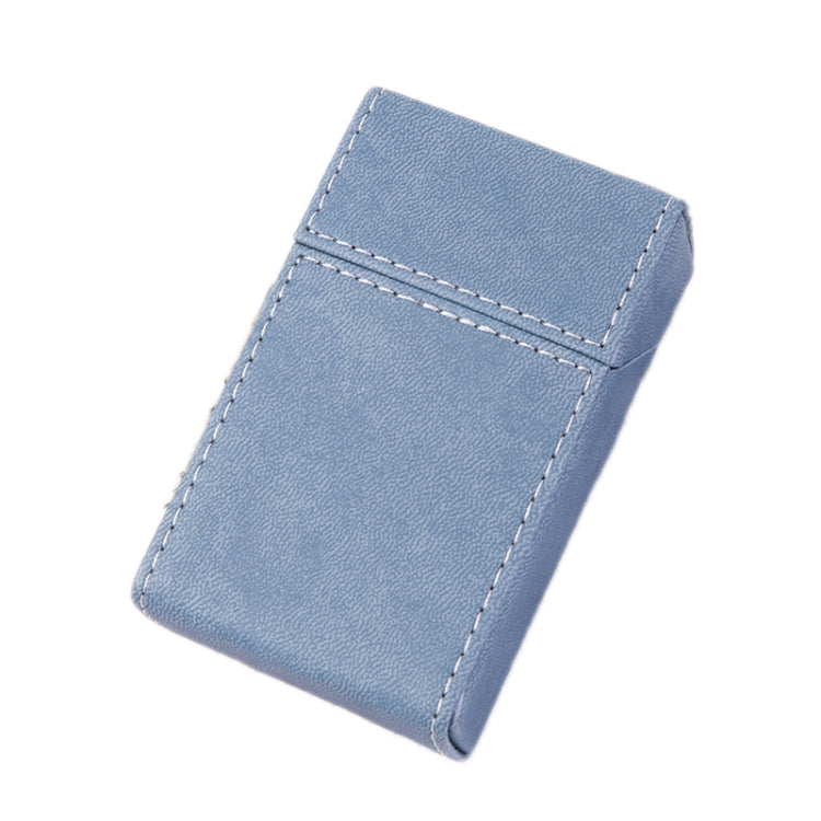 PU Leather Business Portable Cigarette Case, Black, Navy Blue, Light Blue, Gray, Brown /Apricot, Brown