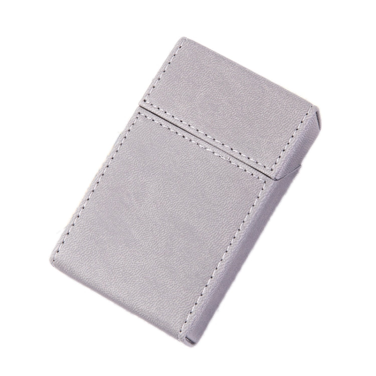 PU Leather Business Portable Cigarette Case, Black, Navy Blue, Light Blue, Gray, Brown /Apricot, Brown