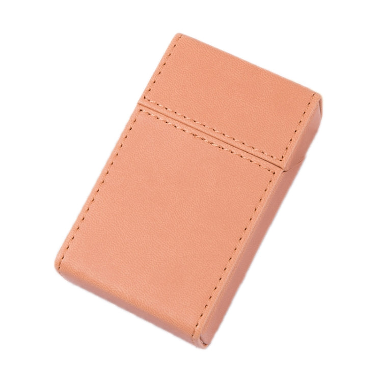 PU Leather Business Portable Cigarette Case, Black, Navy Blue, Light Blue, Gray, Brown /Apricot, Brown