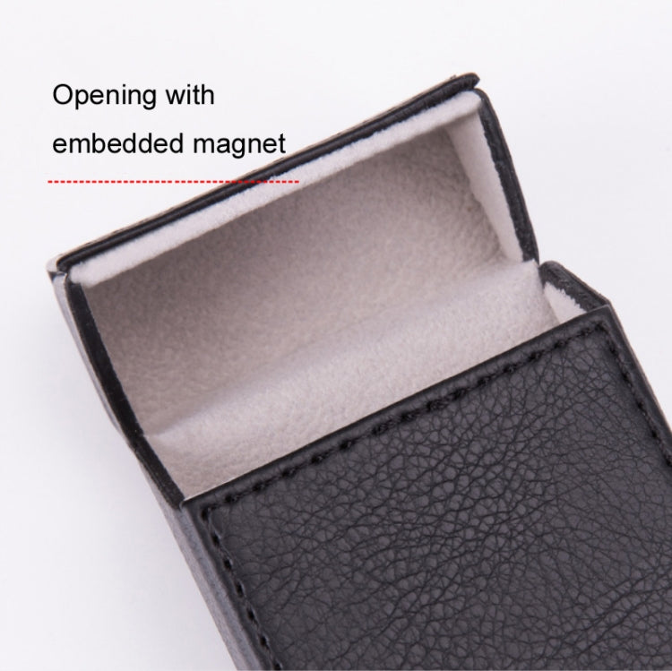 PU Leather Business Portable Cigarette Case, Black, Navy Blue, Light Blue, Gray, Brown /Apricot, Brown