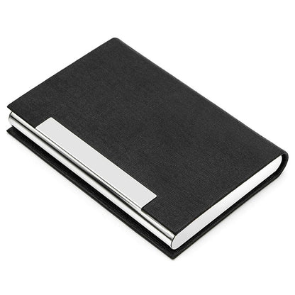 Stainless Steel Business Card Holder, Red, Blue, Black, Brown, White, Gray, Bronze