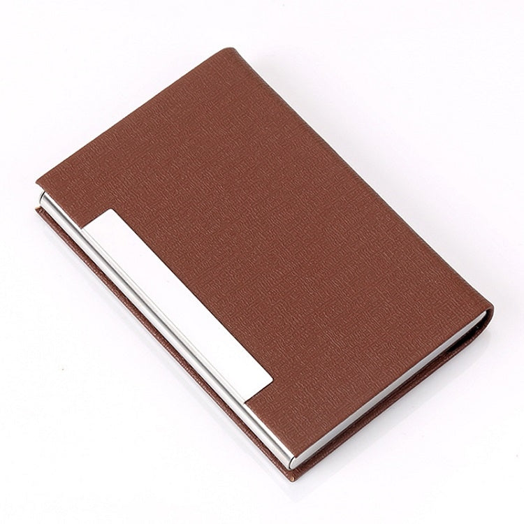 Stainless Steel Business Card Holder, Red, Blue, Black, Brown, White, Gray, Bronze