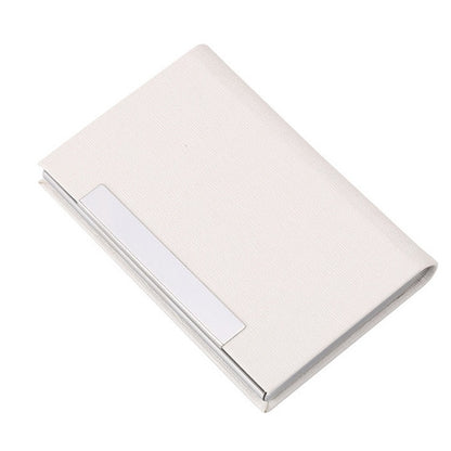 Stainless Steel Business Card Holder, Red, Blue, Black, Brown, White, Gray, Bronze