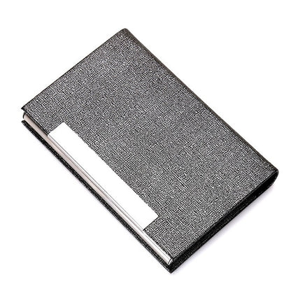 Stainless Steel Business Card Holder, Red, Blue, Black, Brown, White, Gray, Bronze