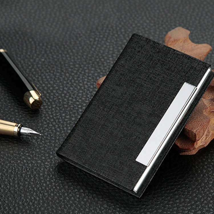 Stainless Steel Business Card Holder, Red, Blue, Black, Brown, White, Gray, Bronze