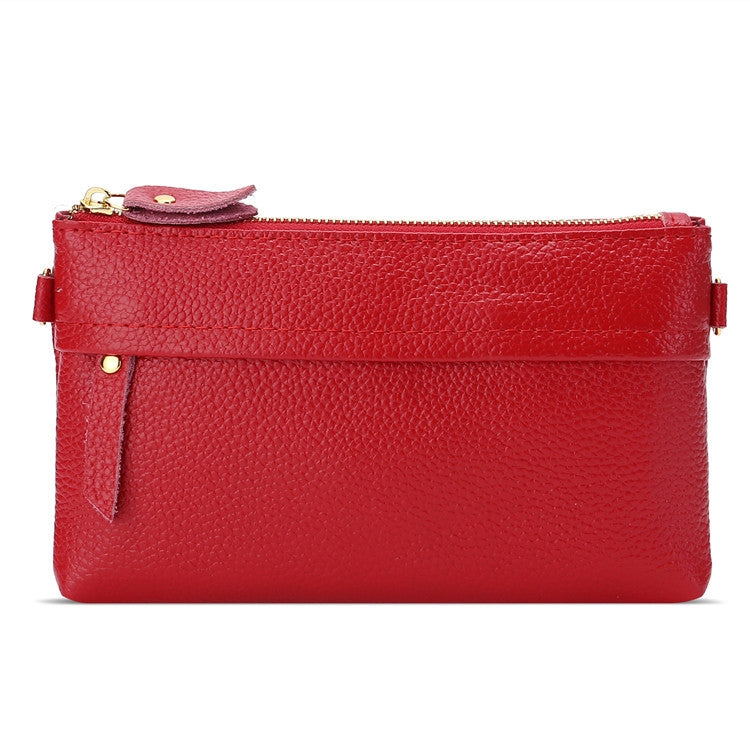 Ladies One-Shoulder Diagonal Mobile Phone Coin Purse, Red, Navy Blue, Black, Ink, Lake Blue, Khaki, Jujube Red, Orange, Brown