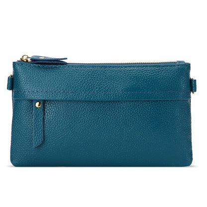 Ladies One-Shoulder Diagonal Mobile Phone Coin Purse, Red, Navy Blue, Black, Ink, Lake Blue, Khaki, Jujube Red, Orange, Brown