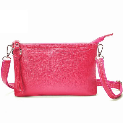 Ladies Large-Capacity Shoulder Bag Tassel All-Match Casual Messenger Bag, Red, Navy Blue, Black, Brown, Deep Purple, Rose Red, Light Purple, Royal Blue, Ink Green, Jujube Red, Light Brown