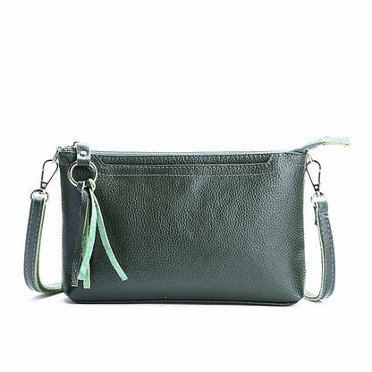 Ladies Large-Capacity Shoulder Bag Tassel All-Match Casual Messenger Bag, Red, Navy Blue, Black, Brown, Deep Purple, Rose Red, Light Purple, Royal Blue, Ink Green, Jujube Red, Light Brown