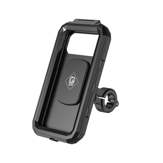 Kewig Bicycle Motorcycle Waterproof Box Mobile Phone Bracket Riding Touch Mobile Phone Fixed Seat, Small Handlebar Installation, Large Handlebar Installation