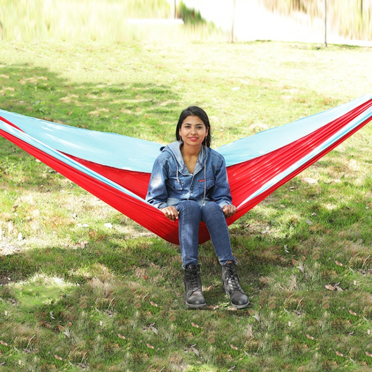 Outdoor Hammock Nylon Parachute Cloth Travel Camping Swing, Style: